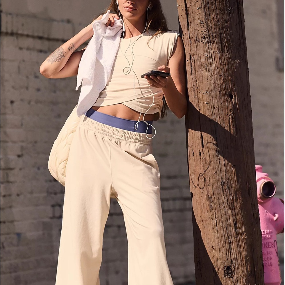 Free People Hot Shot Crossover Set in Oatmilk